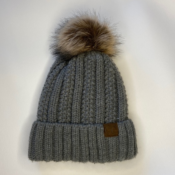 C.C Accessories - C. C. Winter Pom Knit Hat